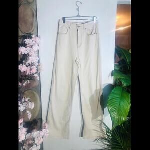 90s jeans hi rise cream color